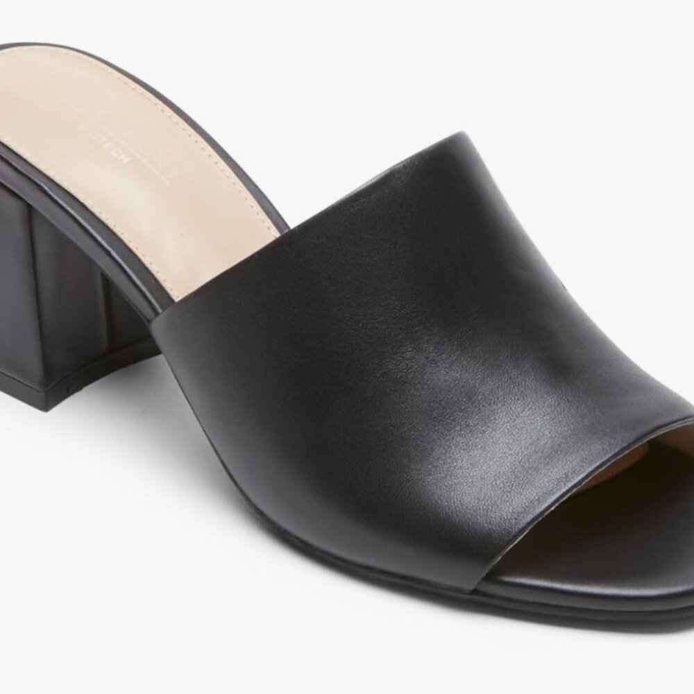 (NEVER WORN) Nine West Open Toe Mule Mid-height Heels. Size: 8.5